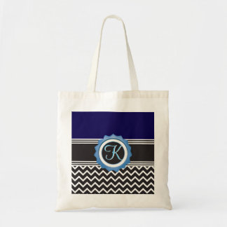 Zickzack Monogramm Tragetasche