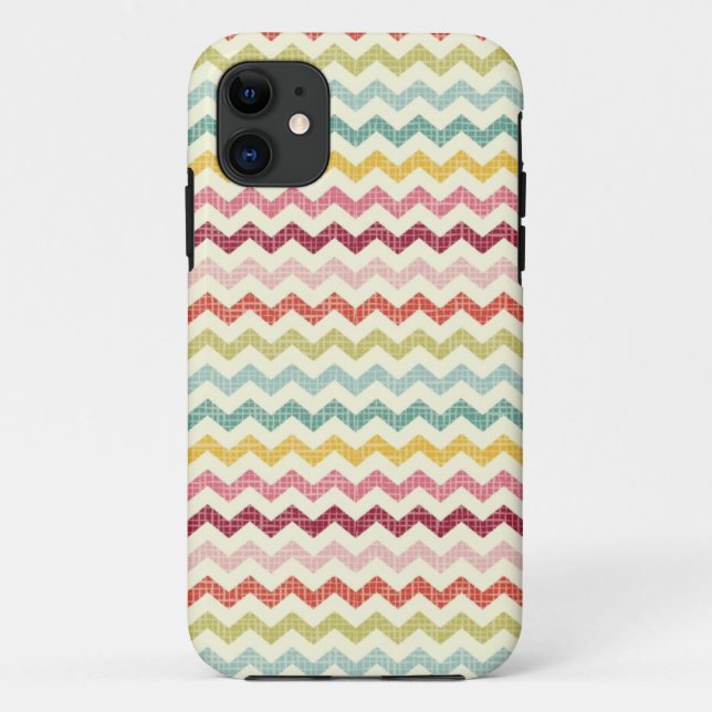 Zickzack Muster 4 Case-Mate iPhone Hülle (Rückseite)
