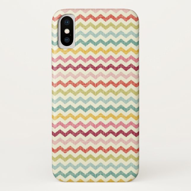 Zickzack Muster 4 Case-Mate iPhone Hülle (Rückseite)