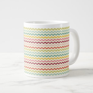 Zickzack Muster 4 Jumbo-Tasse