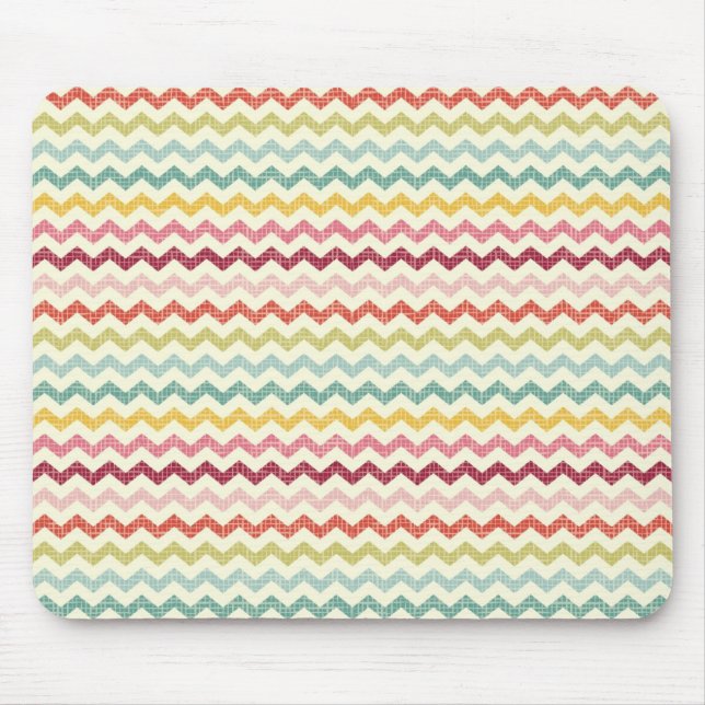 Zickzack Muster 4 Mousepad (Vorne)