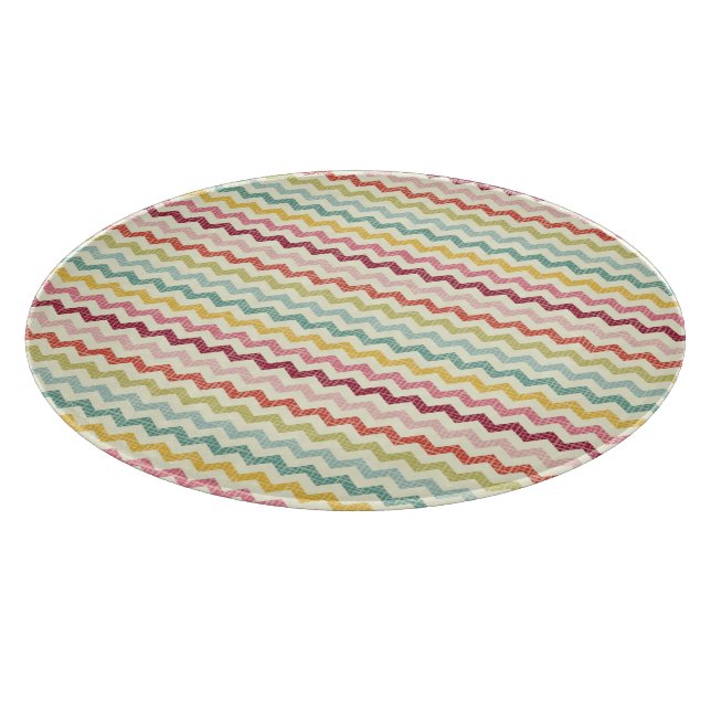 Zickzack Muster 4 Schneidebrett (Ecke)