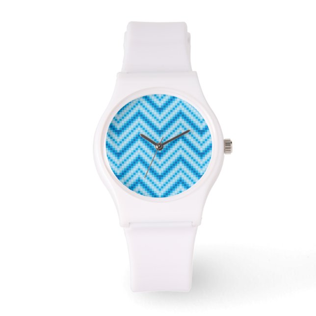 Zickzack Muster Armbanduhr (Vorderseite)