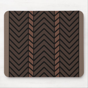 Zickzack Muster braun Mousepad