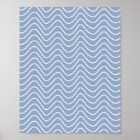 Zickzack Muster der Minimallinie blau