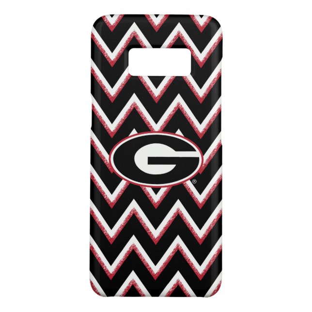 Zickzack Muster des Georgia-Bulldoggen-Logo-| Case-Mate Samsung Galaxy Hülle (Rückseite)
