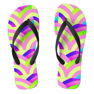 Zickzack Muster Flip Flops