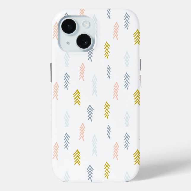 Zickzack Muster für weiche Wasserfarbe Case-Mate iPhone Hülle (Rückseite)