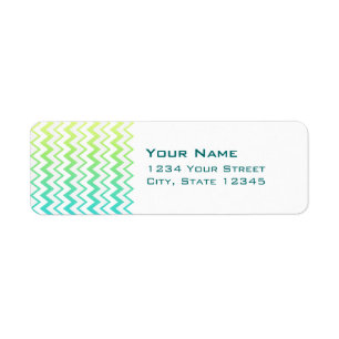 Zickzack Muster grün aquamarine aquombre elegant