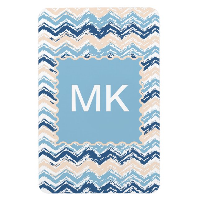 Zickzack Muster im Pazifischen Ozean Magnet (Vertikal)