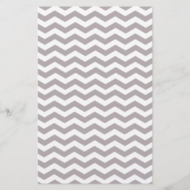 Zickzack Muster in Light Gray & White Zigzag (Vorderseite)