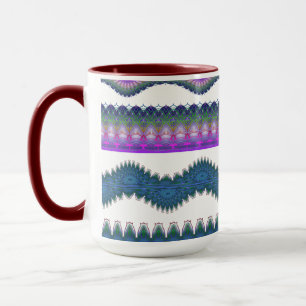 Zickzack-Muster-Kaffeetasse Tasse