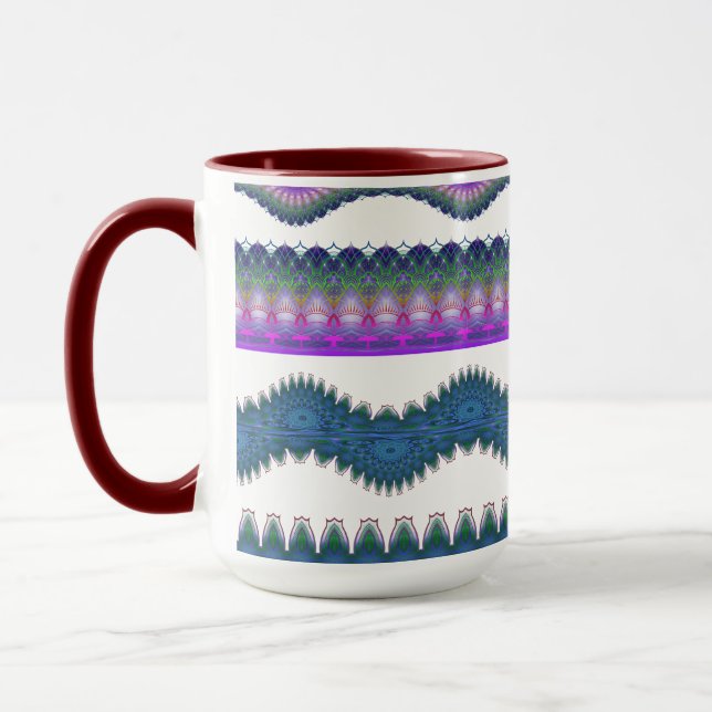 Zickzack-Muster-Kaffeetasse Tasse (Links)