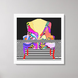 Zickzack + Muster Leinwanddruck