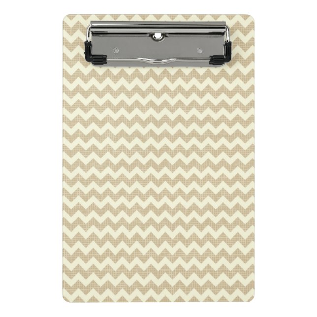 Zickzack Muster Mini Klemmbrett (Vorderseite)