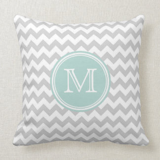 Zickzack Muster Monogram Kissen