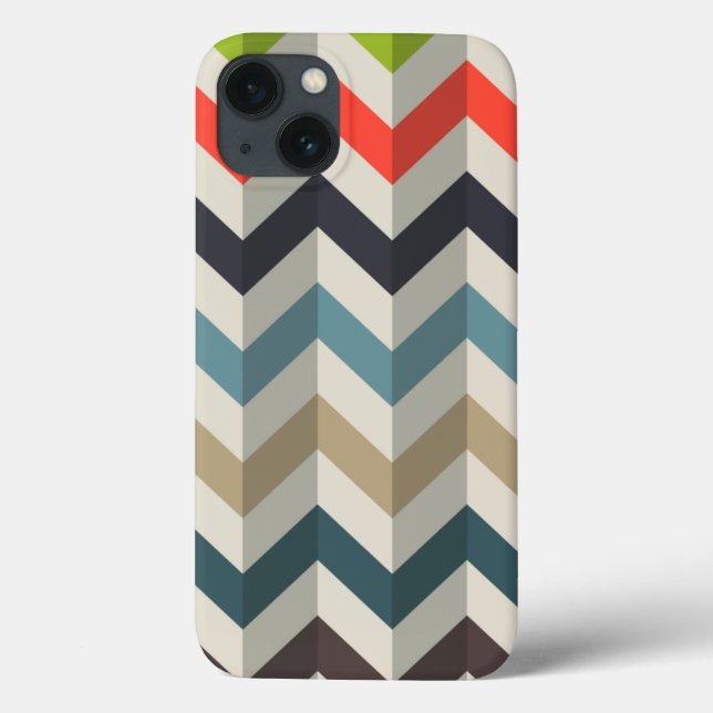 Zickzack Muster nach hinten Case-Mate iPhone Hülle (Rückseite)