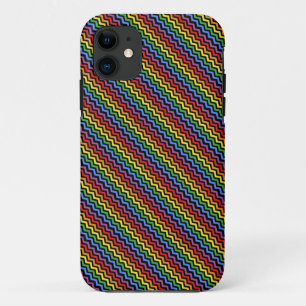 Zickzack-Muster Regenbogen Case-Mate iPhone Hülle