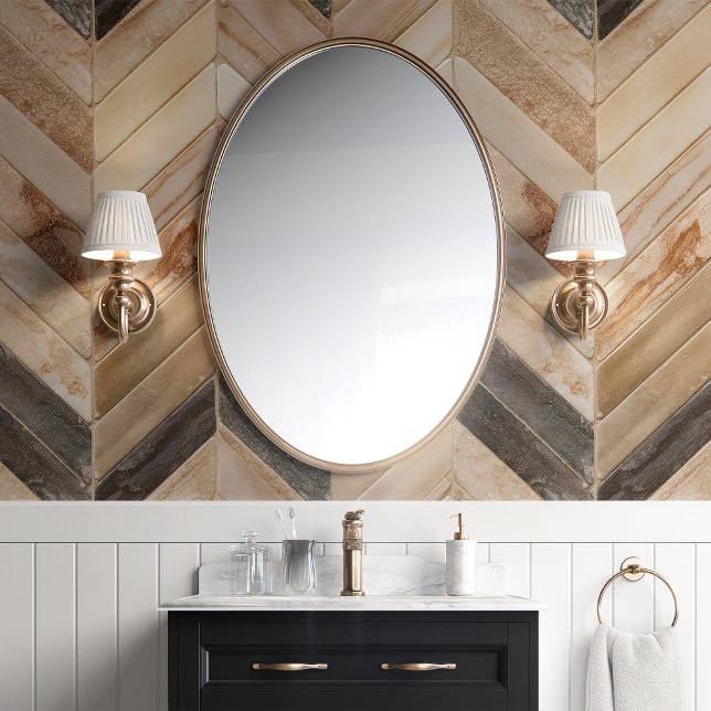 Zickzack neutrales Tonkraut Tapete (Von Creator hochgeladen)