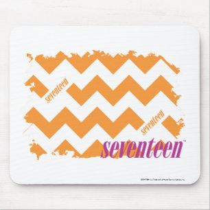 Zickzack-Orange 4 Mousepad