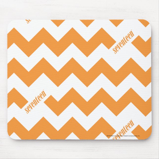 Zickzack-Orange Mousepad (Vorne)
