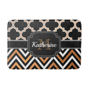 Zickzack & Quatrefolie Badematte