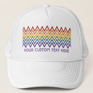 Zickzack Rainbow-Patternhut Truckerkappe