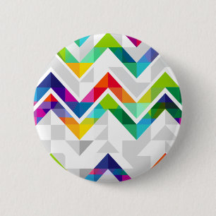 Zickzack Regenbogen Button