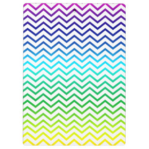 Zickzack Regenbogen-Muster-Zickzack Klemmbrett