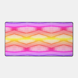 Zickzack Regenbogen Schreibtischunterlage