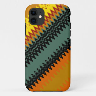 Zickzack Retro Zigzag Kunstgewerbe Case-Mate iPhone Hülle