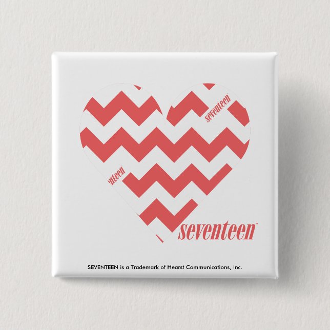 Zickzack-Rosa 3 Button (Vorderseite)