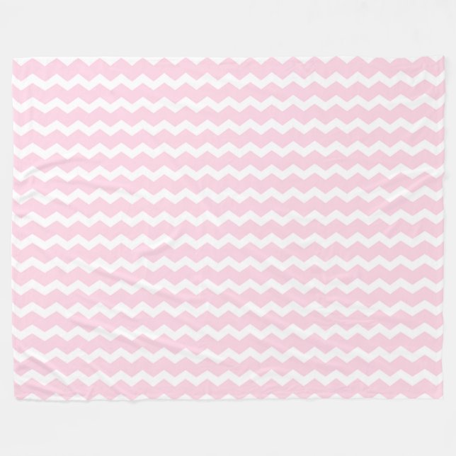 Zickzack rosa fleecedecke (Vorderseite (Horizontal))