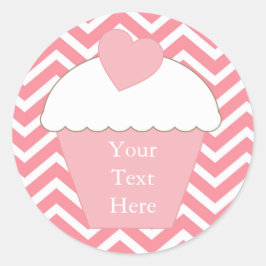 Zickzack Runder Aufkleber