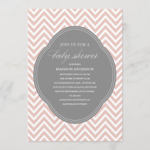 ZICKZACK SCHALTER  BABY SHOWER INVITATIONEN EINLADUNG