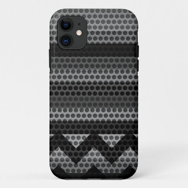 Zickzack Stahlstahlblech 2 Case-Mate iPhone Hülle (Rückseite)