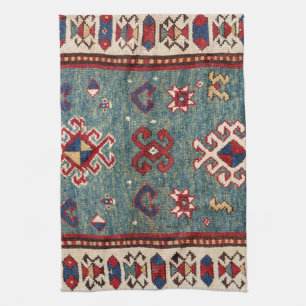 Zickzack Sterne :: 19. Jh. Geschirrtuch