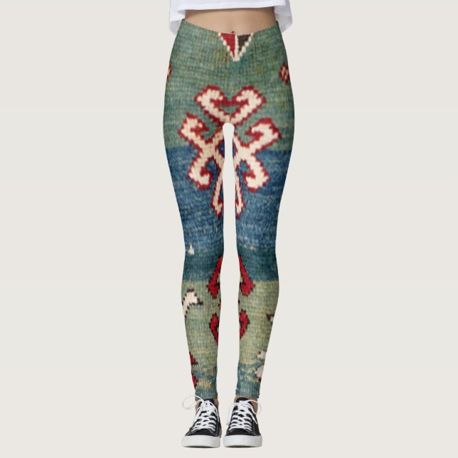 Zickzack Sterne II 19. Jahrhundert Farbiger Stahl  Leggings (Vorderseite)