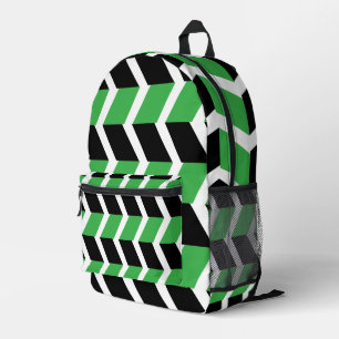 Zickzack Streifen Bedruckter Rucksack