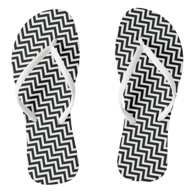 Zickzack Streifen Flip Flops (Fußbett)