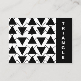 Zickzack Streifen in Schwarz und Weiß Visitenkarte