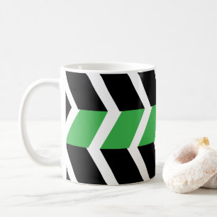 Zickzack Streifen Kaffeetasse