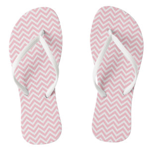 Zickzack Streifen, rosa und weiß, klein Flip Flops