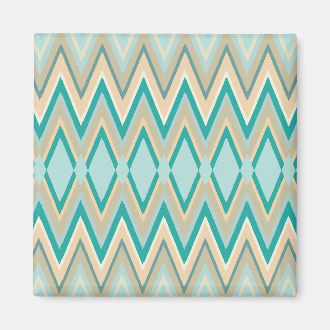 Zickzack-Telefone diagonal Magnet (Vorne)