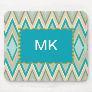 Zickzack-Telefone diagonal Mousepad