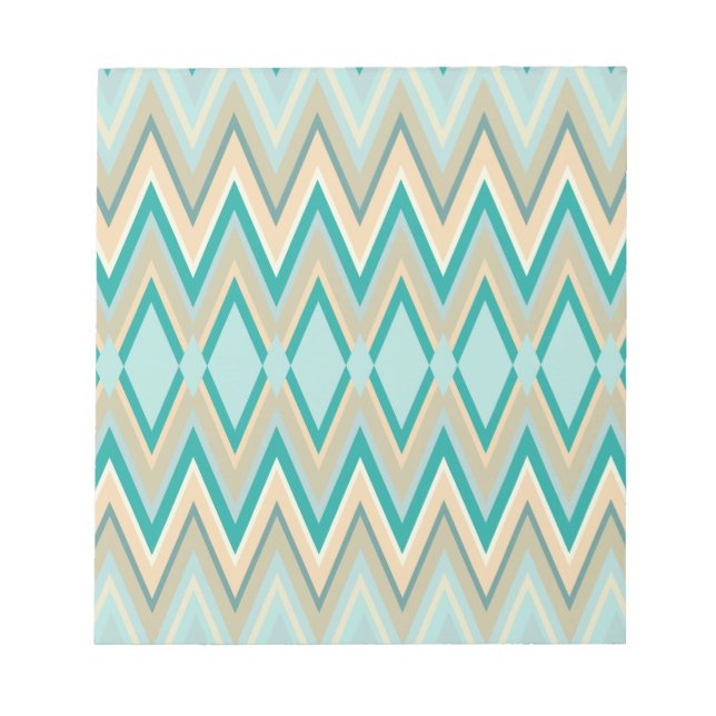 Zickzack-Telefone diagonal Notizblock (Vorderseite)