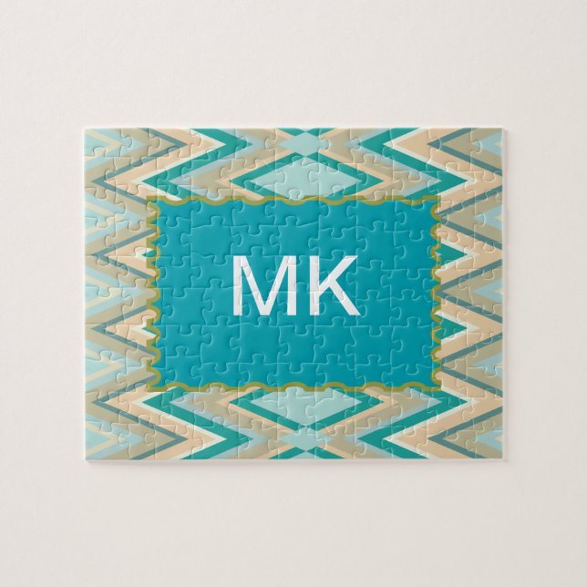 Zickzack-Telefone diagonal Puzzle (Horizontal)