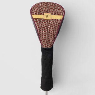 Zickzack Treiberabdeckung für Leopard Golf Headcover