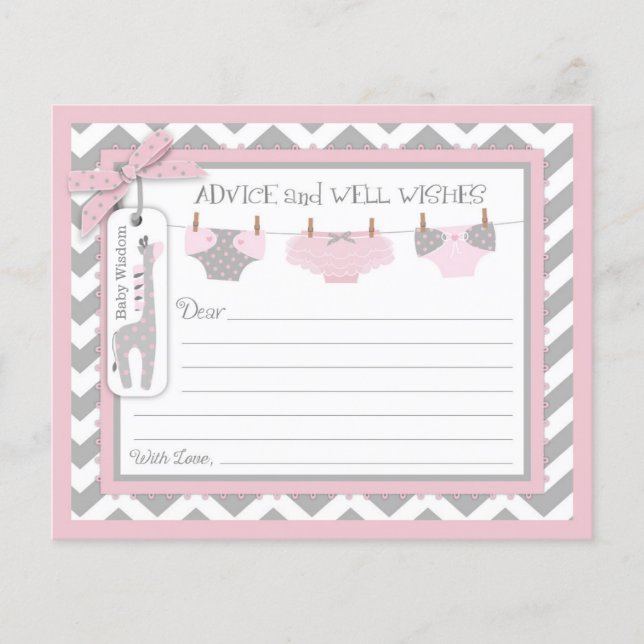 Zickzack Tutu Diapers Advisor Card (Vorderseite)