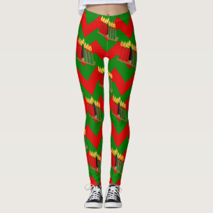 Zickzack Weihnachtsfeste Leggings